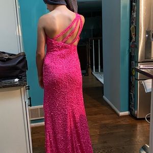 floor length with sequins beautiful form fitting